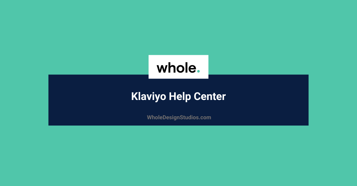 Klaviyo Help Center