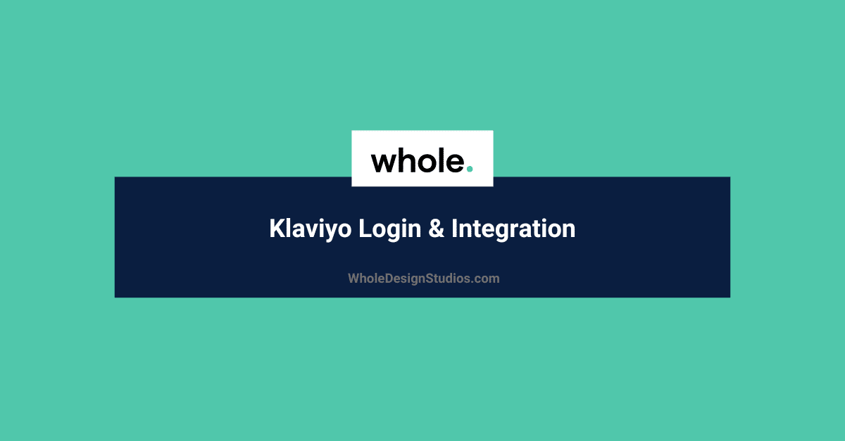 Klaviyo Login Integration